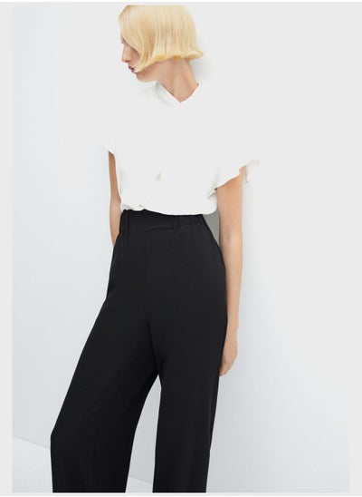 Buy Ruffle Neck Belted Jumpsuit in Saudi Arabia