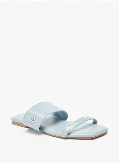 اشتري Solid Slip-On Sandals في السعودية