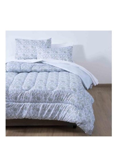 Buy PAN Home Garden 3-Piece Comforter Set 240x260cm - Light Blue in UAE