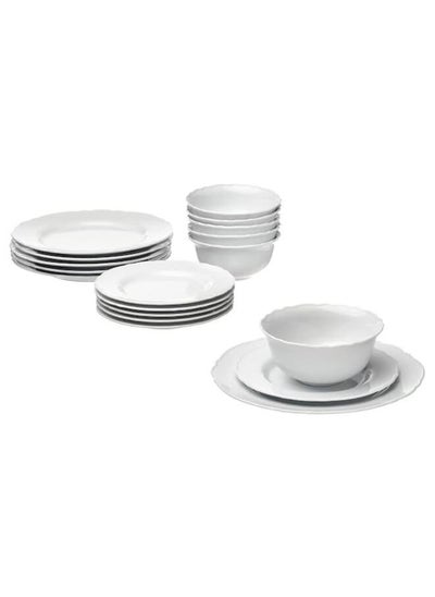 Buy 18-piece service, white in Saudi Arabia