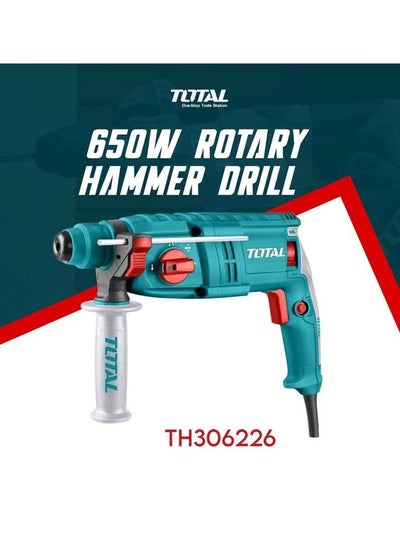 Buy T0TAL Rotary Hammer Drilling Machine 650 W  TH306226 in Saudi Arabia