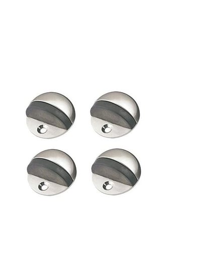 Buy Stainless Stee Half Round Door Stopper with Rubber Bumper Door Retainer in UAE