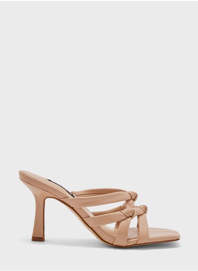 اشتري Multi Strap Mid Heel Sandals في الامارات