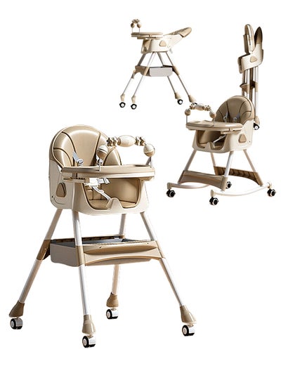 Buy Multifunctional Baby Highchair Adjustable And Portable Baby Dining Chairs Home Rocking Chair With Storage Box in Saudi Arabia