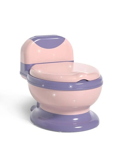 Buy Potty Training Toilet with PU Pad, Realistic Potty Training Seat, Toddler Potty Chair, Removable Potty Pot, Toilet Tissue Dispenser and Splash Guard, Non-Slip for Toddler& Baby& Kids(Pink) in Saudi Arabia