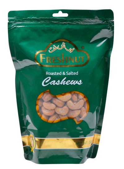 Buy FRESHNUT 500g Roasted & Salted Cashew Pouch in UAE