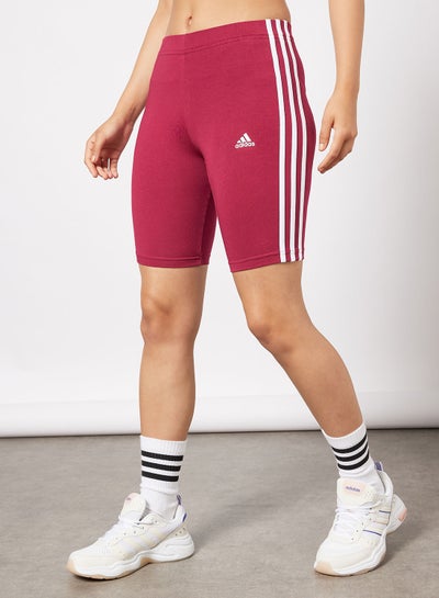 Buy Essentials 3-Stripes Biker Shorts in UAE