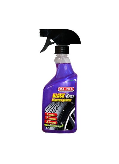 Buy Black 3 Plus polishes and protects tires from dirt Italian from Mafra with a capacity of 500 ml in Saudi Arabia