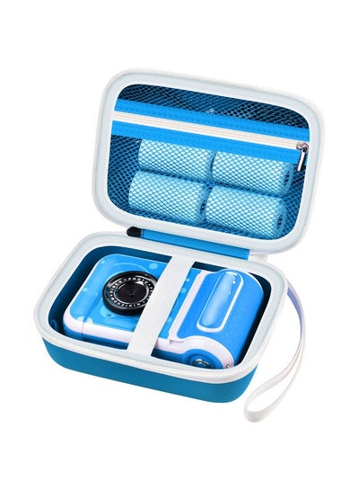 Buy Kids Instant Camera Case Compatible With Vtech Kidizoom Printcam & Thermal Rolls Print Camera Refill Paper Creator Cam Accessories Travel Storage Bag Only (Blue) in Saudi Arabia