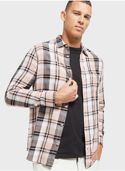 Buy Checked Spread Collar Shirt in UAE