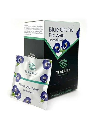 Buy Tealand Blue Tea Butterfly Pea Tree Thai Orchid Clitoria Ternatea Flower Natural Food Dye (Tea Bag) in UAE