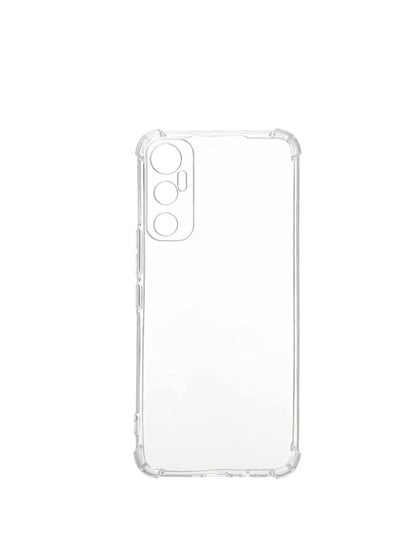Buy Clear Case Soft TPU Bumper Silicone Bumper Reinforced Corner Full Camera Protection Cover for Infinix Hot 20 4G (Clear) in Egypt