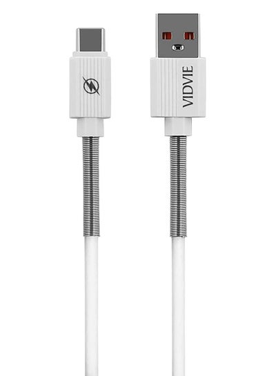 Buy Cable type-c VI-C510 Fast Charging and data transfer - 3.1amps 1 Meter - White in Egypt