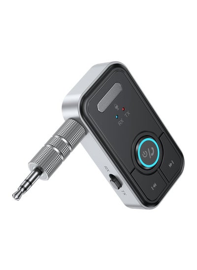 اشتري Bluetooth 5.3 Adapter, Bluetooth Receiver for Car, 3.5mm Jack Aux Dongle, Hands-Free Call, 2-in-1 Bluetooth Transmitter Receiver for Car Audio, Home Stereo, Headphones, Speaker, Projector في الامارات