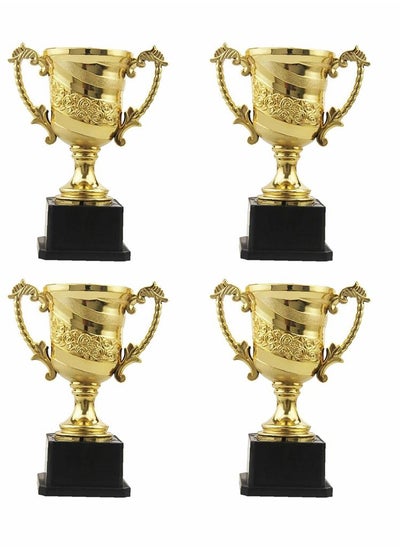 Buy Trophies,Gold Plastic Trophy Cup Winner Medals for Kid Party Sports Awards Party Bag Fillers in UAE