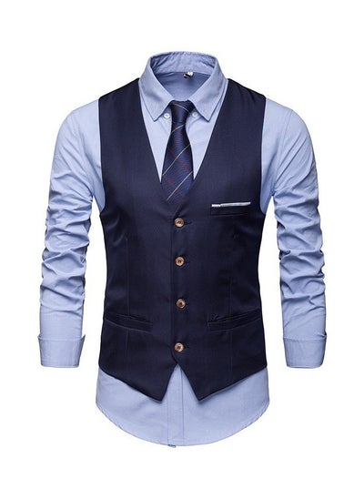 Buy New Men's British Fashion Slim Fit Suit Vest in Saudi Arabia