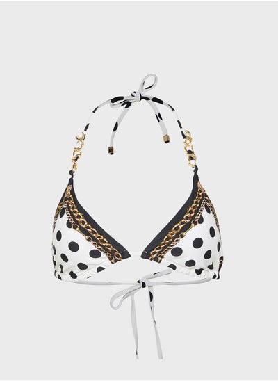 Buy Triangle Spot Chain Bikini Top in UAE