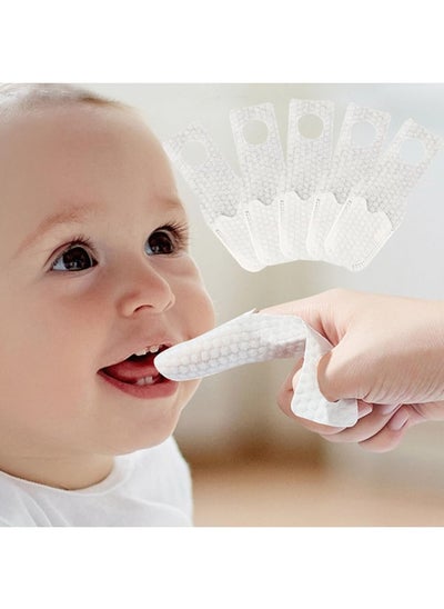 اشتري 30PCS Baby Finger Toothbrush Toddler Newborn Tooth and Gum Wipes Infant Mouth Cleaner to Train Your Child Healthy Oral Habits في الامارات