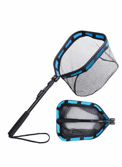 Buy Floating Fishing Net for Steelhead, Salmon, Fly, Kayak, Catfish, Bass, Trout Fishing, Rubber Coated Landing Net for Easy Catch & Release, Compact & Foldable for Easy Transportation & Storage in UAE