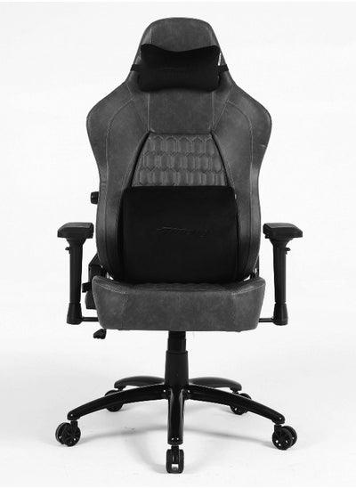 Buy Tank Gaming Chair, Premium Pvc Leather, 180º Reclining​, Height Adjustment, Adjustable Tilting Resistance, 4D Adjustable Armrest, Full Steel Frame, Extra Large 3” Caster Wheels - Brown in UAE