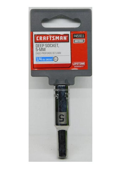 Buy Craftsman 1/4" Drive 6 Point 5 Mm Deep Socket in UAE