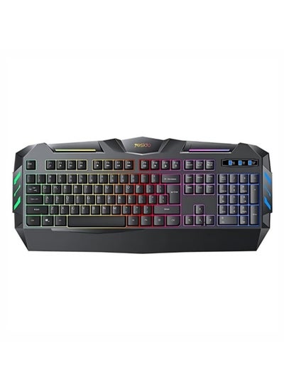 Buy Yesido KB21 Gaming Keyboard Mechanical feel Large curvature keycaps, USB Wired Gaming Keyboard With Breathing Light in UAE