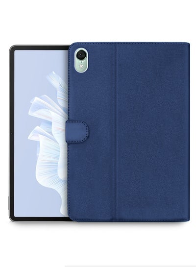 Buy PU Leather Magnetic Closure Flip Case Cover For Huawei MatePad Air 4G 11.5 Inch 2023 / Huawei MatePad 11.5 Inch 2023 Navy Blue in Saudi Arabia