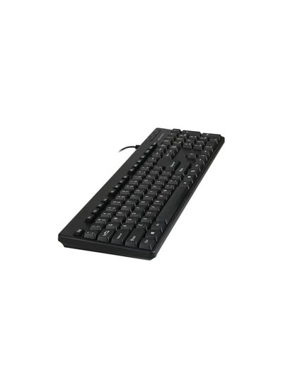 Buy MeeTion MT-K100 USB Standard Wired Keyboard Arabic-Black in Egypt