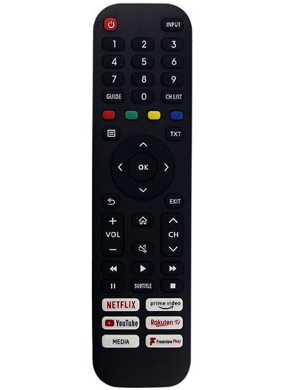 Buy Remote Control Compatible With Ikon Smart TV with NETFLIX And YOUTUBE Button in UAE