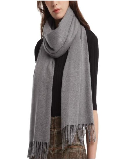 اشتري Womens Winter Scarf Cashmere Feel Pashmina Shawl Wraps Soft Warm Blanket Scarves for Women في الامارات