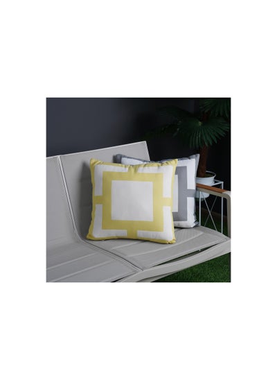 اشتري Adonis Filled Cushion 45x45cm - Yellow في الامارات