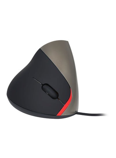 Buy Wired Optical Vertical Mouse Grey/Black in UAE