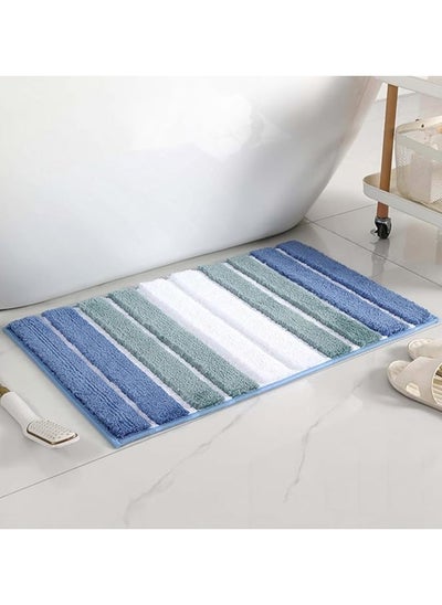 Buy Bathroom Rugs Bath Mat 50x80cm Non Slip Fluffy Soft Plush Microfiber Shower Carpet Rug Machine Washable Quick Dry Ultra Bath Mats for Tub Bathroom and Shower in UAE