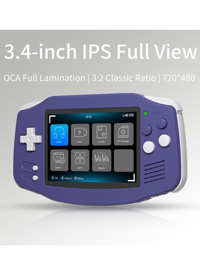 Buy ANBERNIC RG 34XX horizontal version 3.4-inch childhood classic retro handheld game console with TV 2024 new nostalgic streaming connection handle handheld in UAE