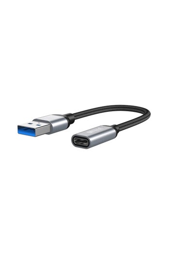 اشتري TYCOM USB C Female to USB Male Adapter, 5inch USB A to Type C Connector, Compatible with iPhone 12 Mini/12 Pro Max/11 Pro Max, Type-C Earphone/Flash Drive/Hub في الامارات