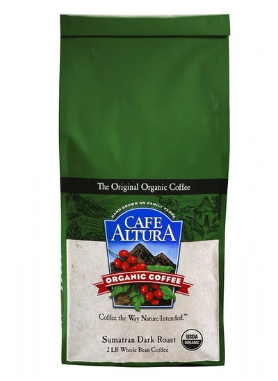 Buy Cafe Altura Whole Bean Organic Coffee, Sumatra Dark Roast, 2 Pound in UAE