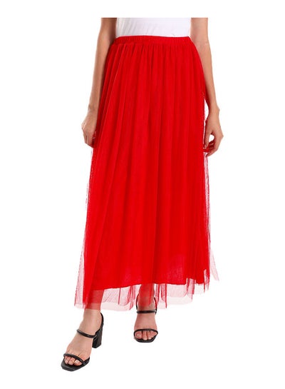 Buy Red Long Tulle Tutu Skirt in Egypt