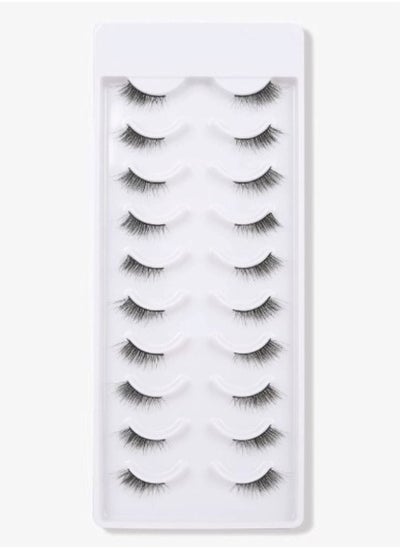 Buy Cat eye false eyelashes 10 pairs in UAE