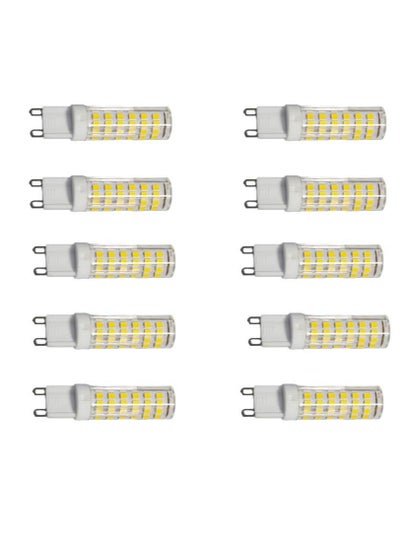 Buy chandelier bulb G9 LED a group of 10 bulbs yellow in Saudi Arabia