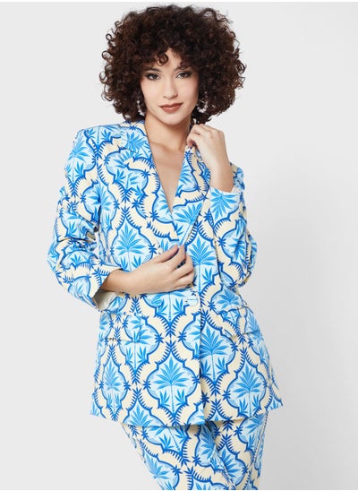 Buy Printed Tailored Blazer in UAE