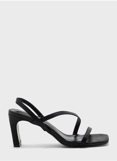 Buy Strappy Asymmetric Square Toe Sandal in UAE