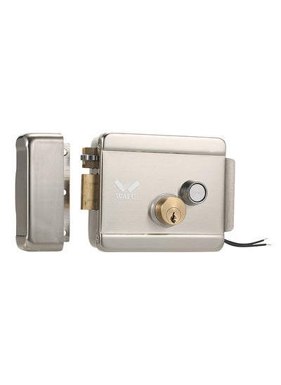 اشتري WAFU Smart Electric Gate Door Lock Secure Electric Metallic Lock Electronic Door Lock Door Access Control for Home Office Apartment Warehouse في السعودية