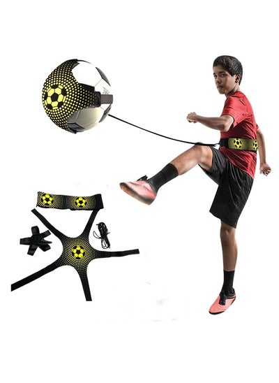 Buy Football Kick Trainer, Volleyball Spike Trainer with Adjustable Belt Elastic Rope in Saudi Arabia