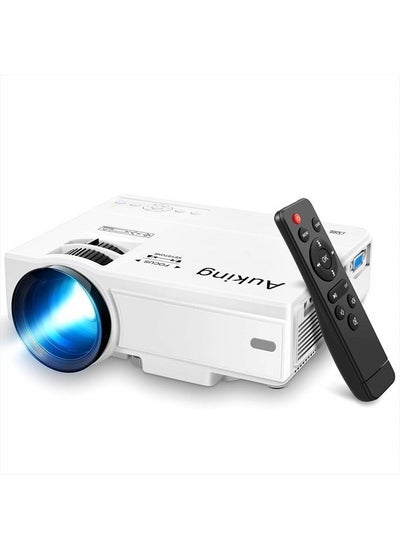 اشتري Projector, 2023 Upgraded Mini Projector, 9500 lumens Multimedia Home Theater Video Projector, Compatible with Full HD 1080P HDMI, USB, VGA, AV, Smartphone, Pad, TV Box, Laptop في الامارات