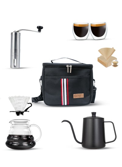 Buy 8-Piece Drip Coffee Maker Set V60 Size 02 in Saudi Arabia