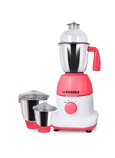 اشتري STARGOLD 600 Watts Mixer Grinder with 3 Stainless Steel Liquidising Dry Grinding and Chutney Jar Multi-Purpose Dry Wet Grinder for Masala Spices Nut Butters Chutneys & More Purple في السعودية