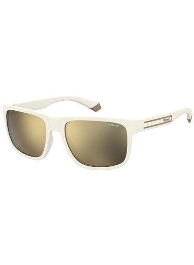 Buy Men's Polarized Rectangular Sunglasses - Pld 2157/S White Millimeter - Lens Size: 57 Mm in UAE