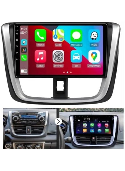 Buy Android Car Stereo For Toyota Yaris Vios 2016 2017 With Apple Carplay Android Auto Wireless WiFi DSP FM AM BT AHD Camera Included 2+32GB in UAE