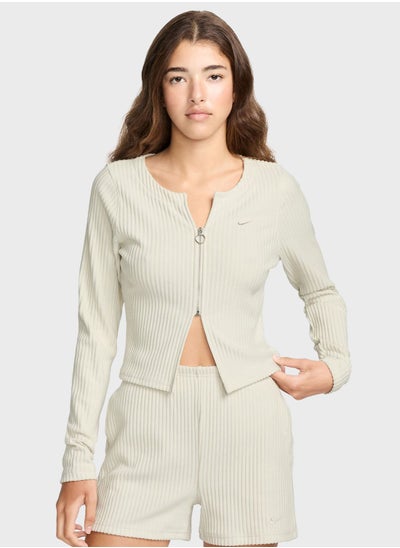 Buy Nsw Ribbed Cardigan Top in UAE