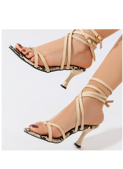 Buy Hilahop Leather Sandals On The Snake Design in Egypt